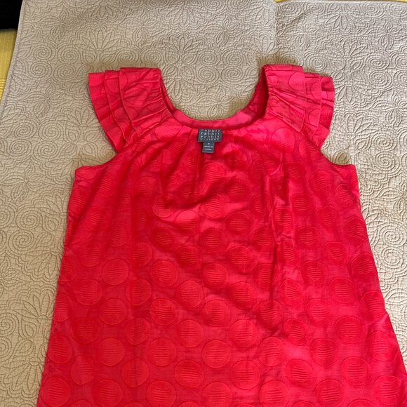 Rabbit Rabbit Rabbit Designs - Red/Orange Cotton Dress Size 8 - Picture 2 of 5